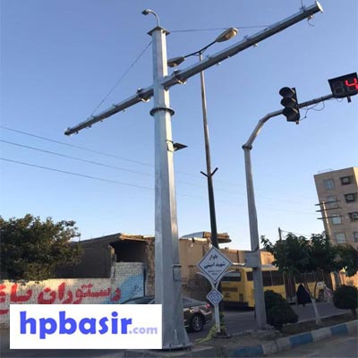 9-دکل-متری-با-دستک-4 دکل کنترل سرعت 9 متری با دستک 4 متری - Image 1