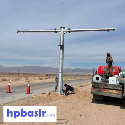 کنترل-سرعت-4-متری دکل منوپل دو دستک T شکل - Image 1
